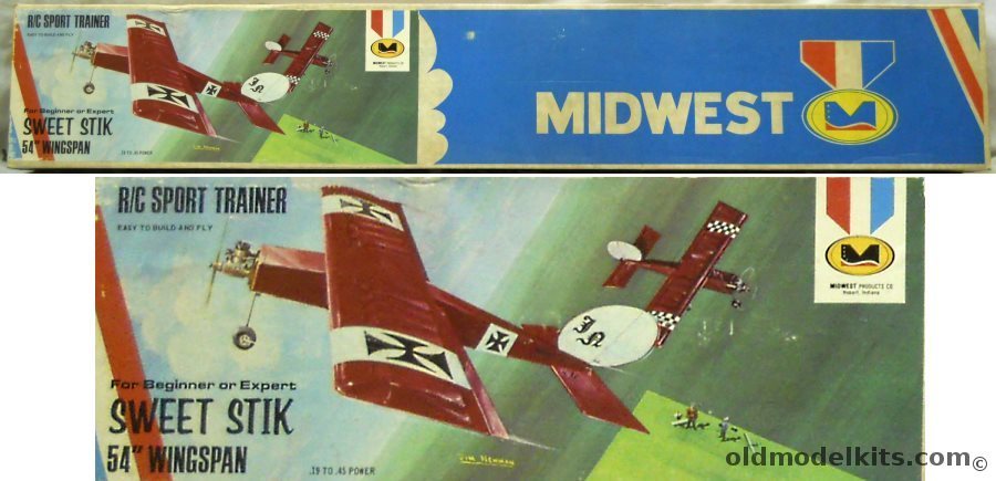 Midwest Sweet Stik R/C Sport Trainer 54 Inch Wingspan - (Sweet Stick_, 128 plastic model kit